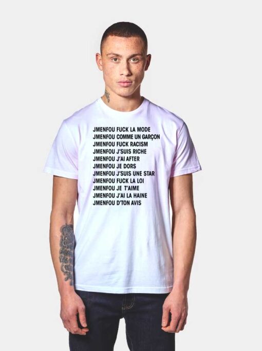 Jmenfou Quote Compilation T Shirt