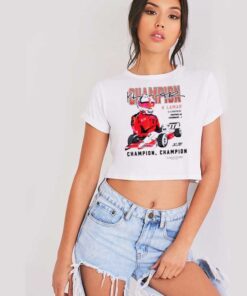 Kendrick Lamar Champion Formula One Crop Top Shirt