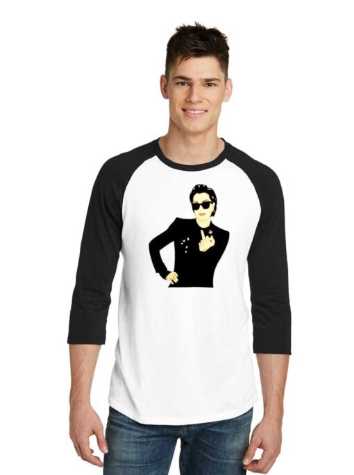 Kylie Jenner Middle Finger Raglan Tee