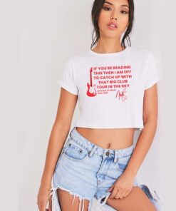 Michael Stanley Quote Memories Crop Top Shirt