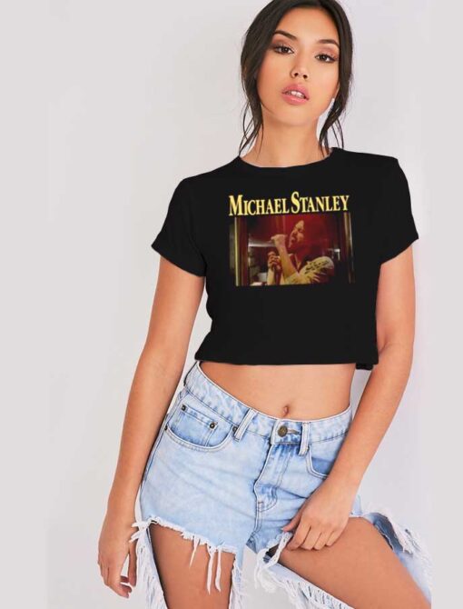 Vintage Michael Stanley Photo Crop Top Shirt