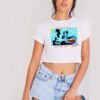 White Ray Of Sunset Travis Scott Crop Top Shirt