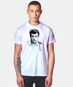 Young Johnny Hallyday Photo Vintage T Shirt