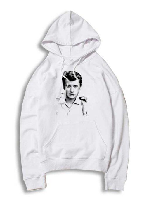 Young Johnny Hallyday Photo Vintage Hoodie