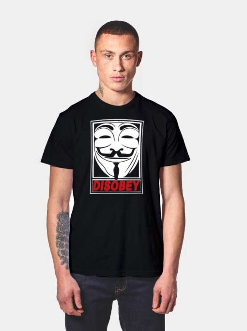 Anonymous Disobey Mask T Shirt