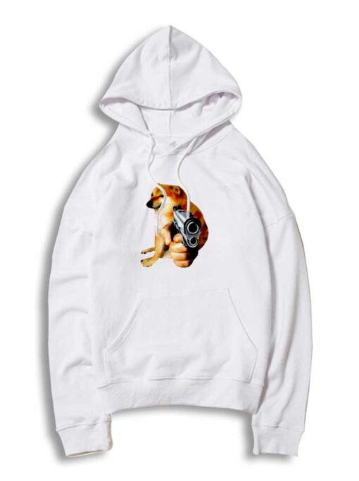 Cheems Doge Gun Pistol Hoodie