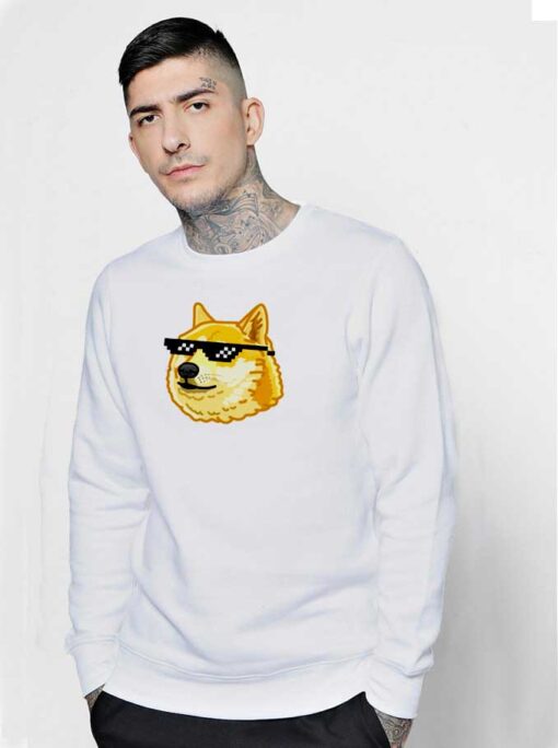 Doge Thug Life Glasses Sweatshirt