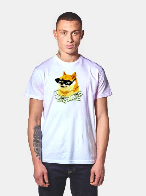 Dogecoin The Rich Shiba Inu Doge T Shirt