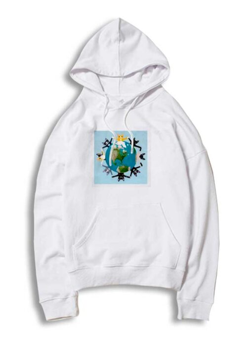 Earth Day Cats Group Hoodie