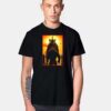 Godzilla vs King Kong Sunset T Shirt