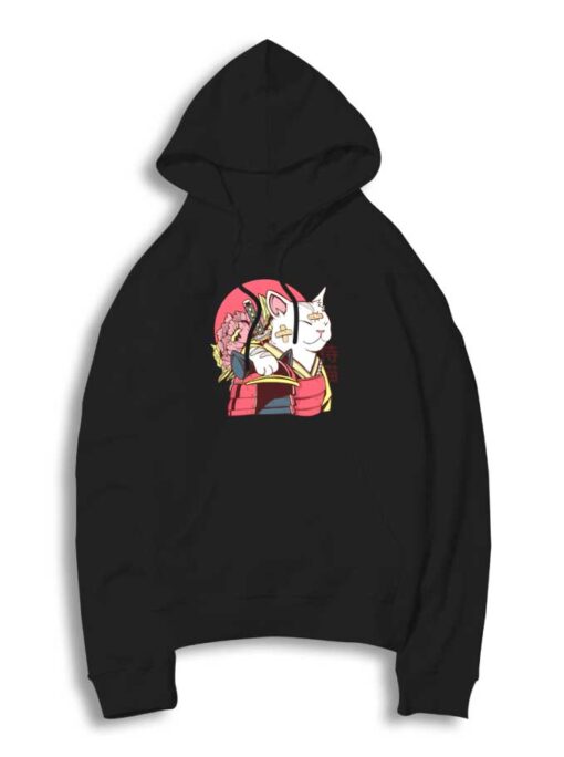 Japanese Cat Samurai Armor Hoodie