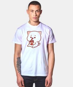 Kawaii Cat Drink Boba T Shirt