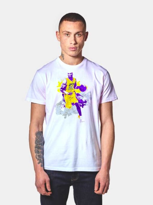 Kobe Bryant No.24 Watercolor T Shirt