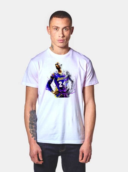 Lakers Kobe Bryant Watercolor T Shirt