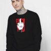 Mickey Mouse Hate Middle Finger Sweatshirt