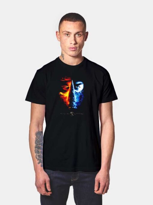 Mortal Kombat Sub-Zero Scorpion Face T Shirt