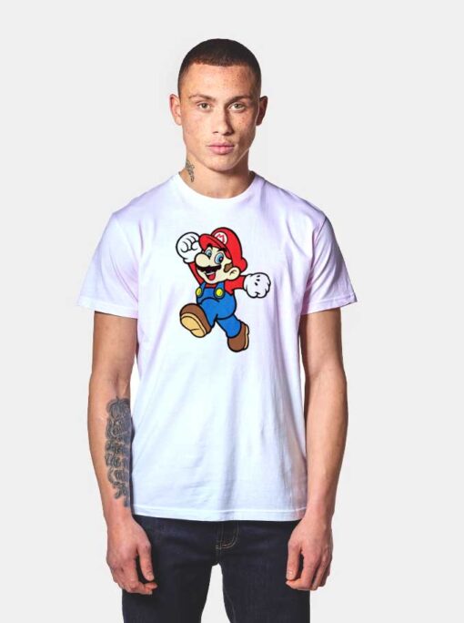 Super Mario Bros Jumping T Shirt