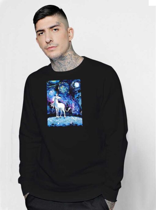 Van Gogh Never Saw The Last Unicorn Sweatshirt