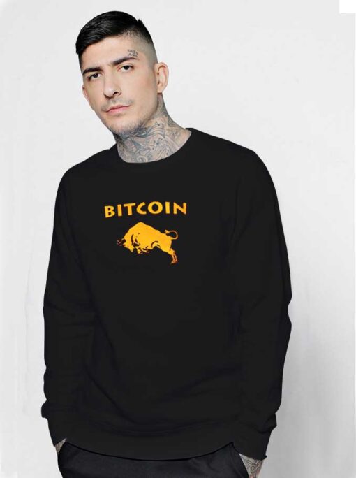 Bitcoin Bull Raging Logo Sweatshirt