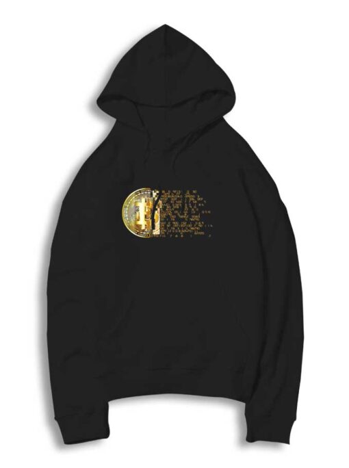 Bitcoin Crypto Data Logo Hoodie