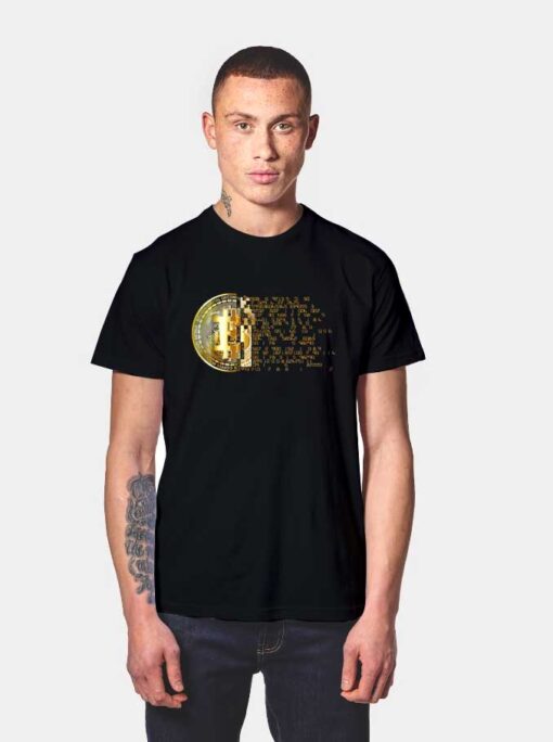 Bitcoin Crypto Data Logo T Shirt