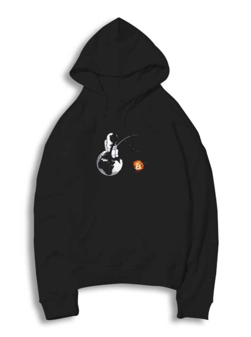 Bitcoin Fishing by Astronaut Hoodie