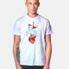 Pink Floyd Love Flowers Heart T Shirt