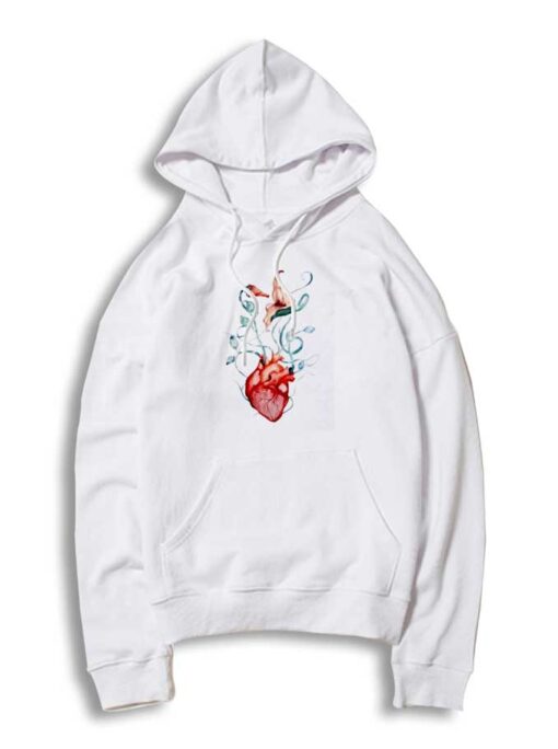 Pink Floyd Love Flowers Heart Hoodie