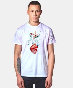 Pink Floyd Love Flowers Heart T Shirt