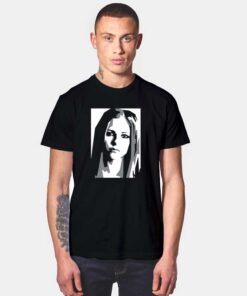 Avril Lavigne Black White WPAP T Shirt