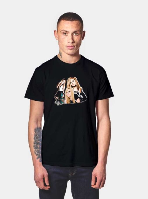 Avril Lavigne Photo Collage T Shirt