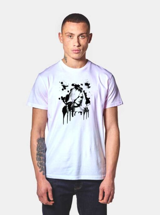 Avril Lavigne Splatter Paint T Shirt