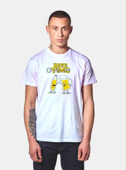 Beer Time Adventure Time Parody T Shirt