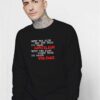 Capitalism Over Violence Quote Sweatshirt