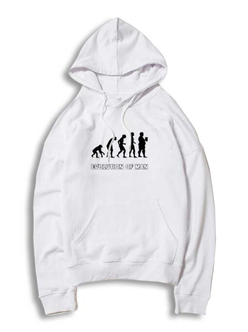 Evolution Of Man Beer Drinking Hoodie