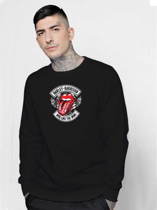 Harley Davidsons Rolling Stones Logo Sweatshirt