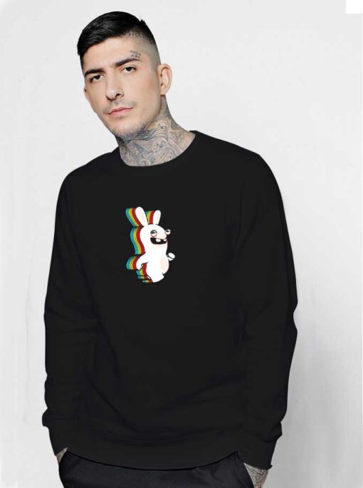 Rabbids Color In Rainbow Sweatshirt