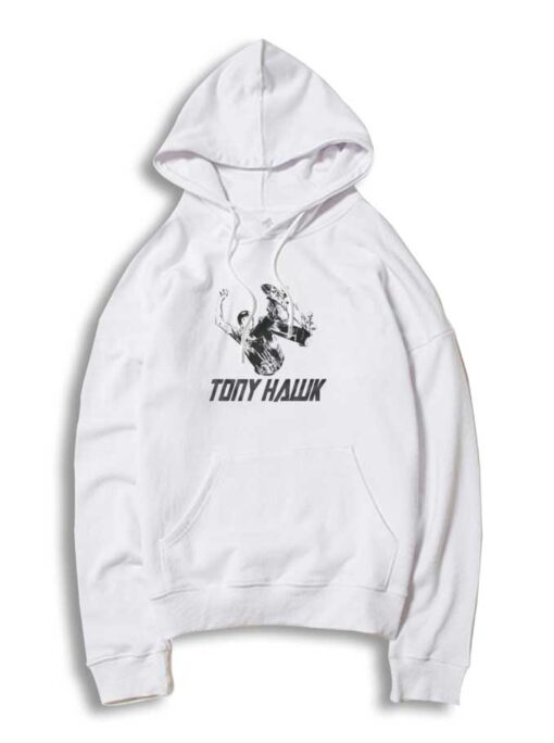 Tony Hawk Art Black White Hoodie