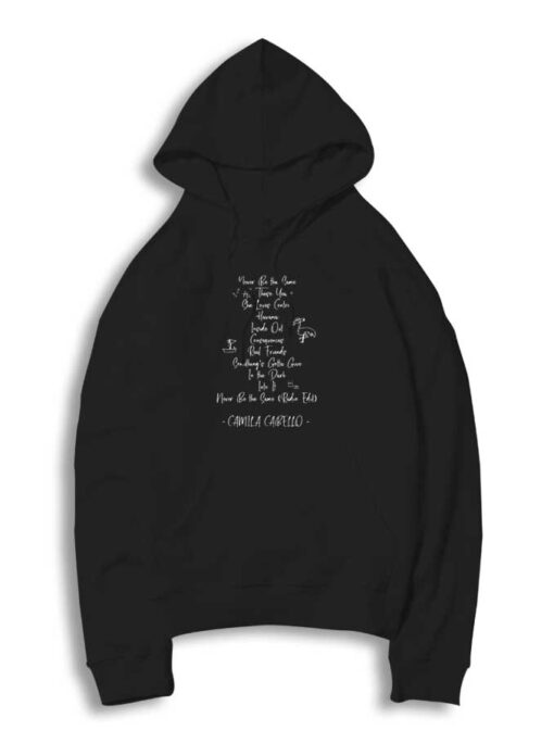 Camila Cabello Song List Hoodie