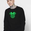 Disney Minnie Mouse Clover Green Sweatshirt