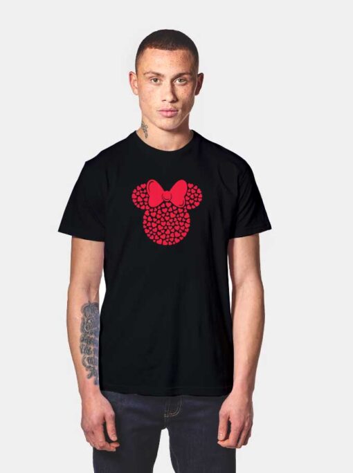 Disney Minnie Mouse Heart Logo T Shirt