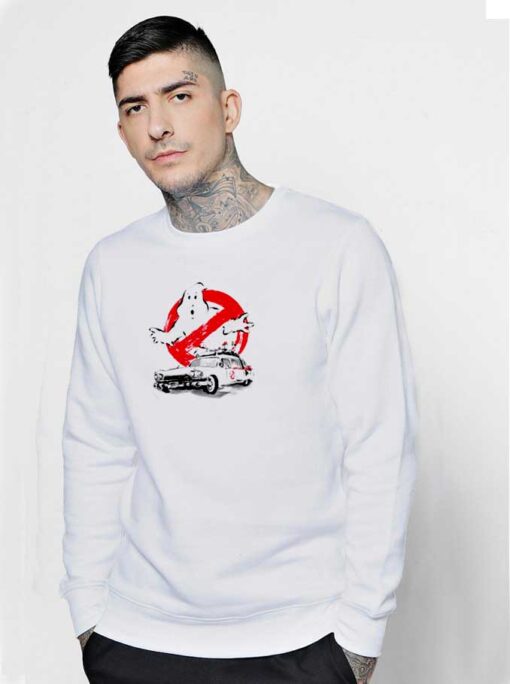 Ghostbuster Ecto-1 Logo Car Sweatshirt