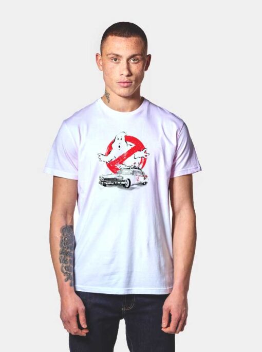 Ghostbuster Ecto-1 Logo Car T Shirt