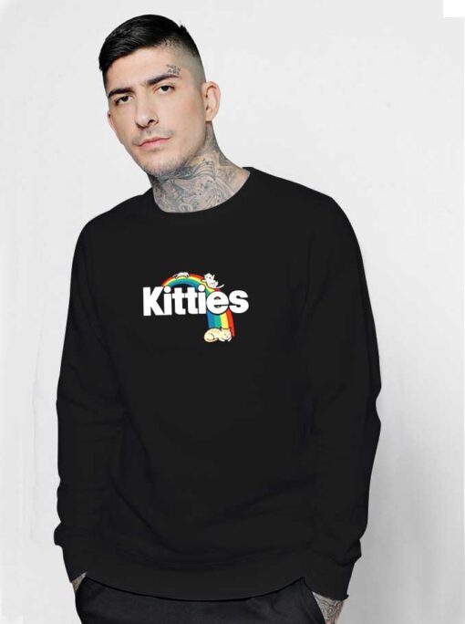 Kitties Rainbow Slide Sweatshirt