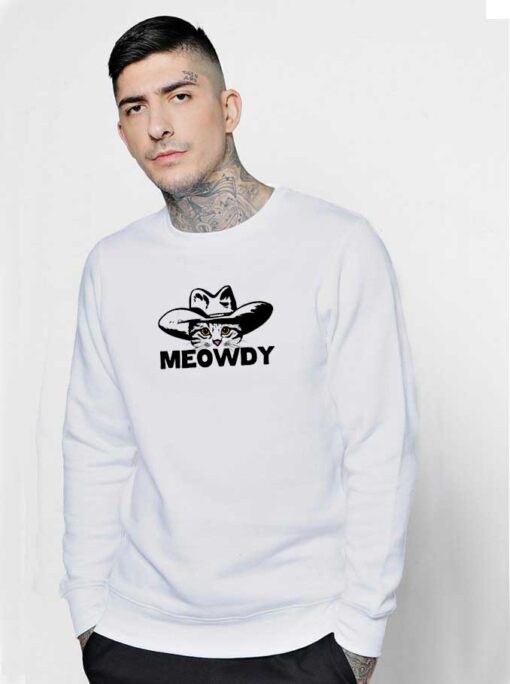 Meowdy Cat Cowboy Sweatshirt