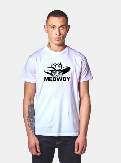 Meowdy Cat Cowboy T Shirt