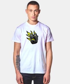 Black Spidey Fire Love Logo T Shirt