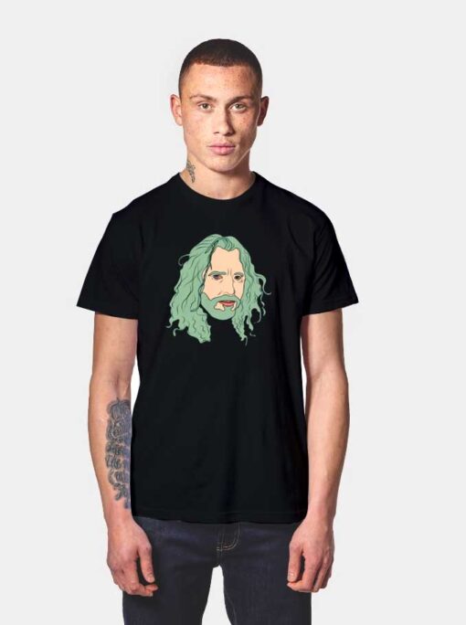 Chris Cornell Soundgarden Cartoon T Shirt