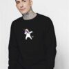 Dabbing Unicorn Rainbow Superstar Sweatshirt