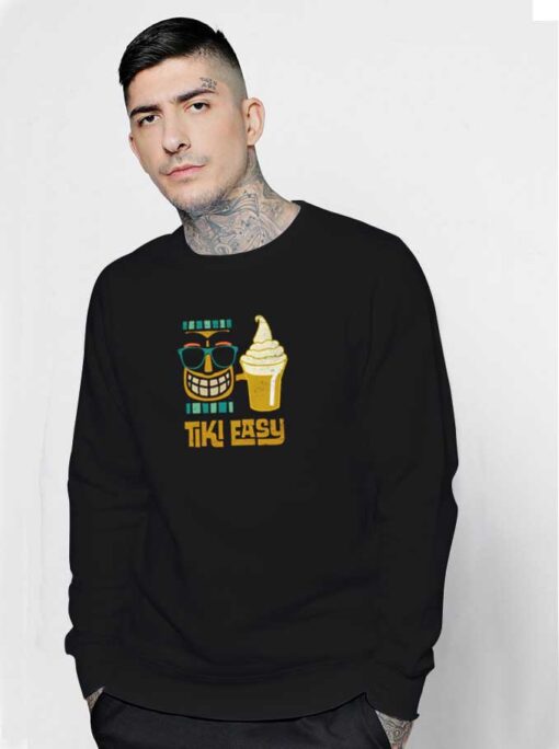 Dole Whip Tiki Easy Ice Cream Sweatshirt